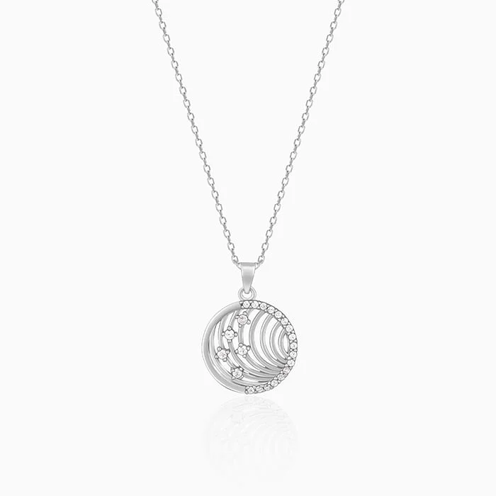 Best necklaces and pendants with matching rings for a coordinated jewelry set-Silver Joyful Pendant With Link Chain