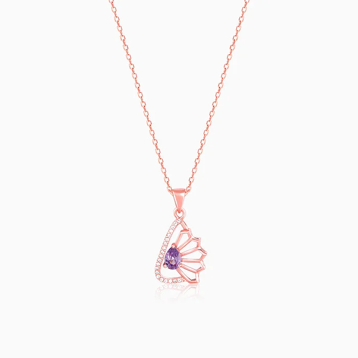 Beautiful necklaces and pendants with layered chains for a fashionable, chic look-Rose Gold Notre Dame Pendant With Link Chain