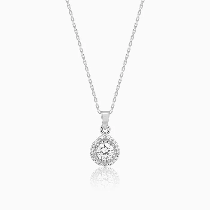 Best necklaces and pendants with minimalist pendants for a sleek, understated look-Silver Mirth Pendant With Link Chain