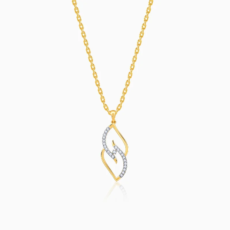 Best necklaces and pendants with crystal accents for a sparkling and elegant style-Gold Eternal Spark Diamond Pendant