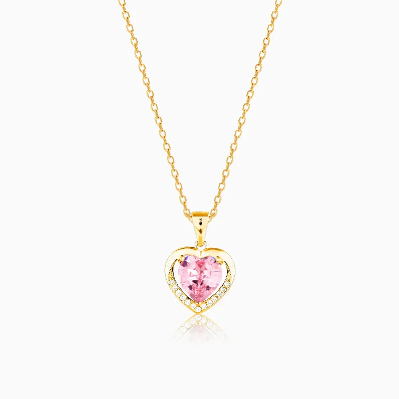 Golden Dreamy Heart Pendant