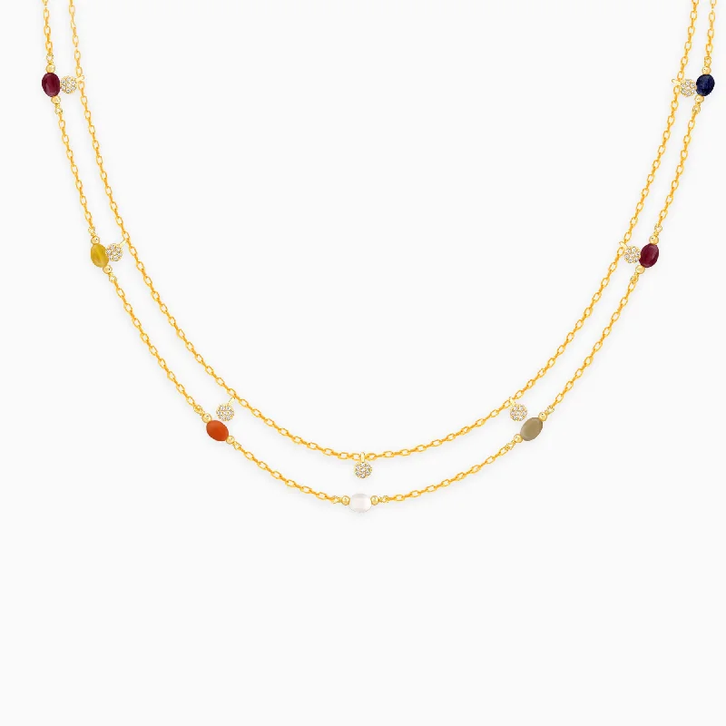 Necklaces and pendants with star-shaped designs for a whimsical, celestial touch-Golden Vivid Beaded Necklace