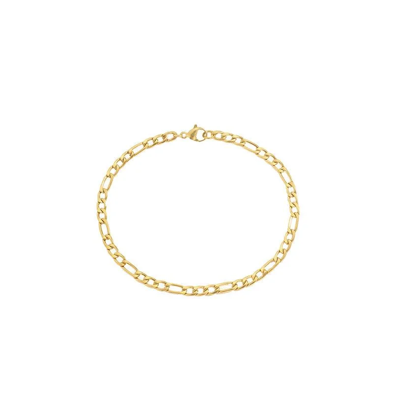 Bangles with interlocking links for uniqueness -Paros Cuban Chain Bracelet