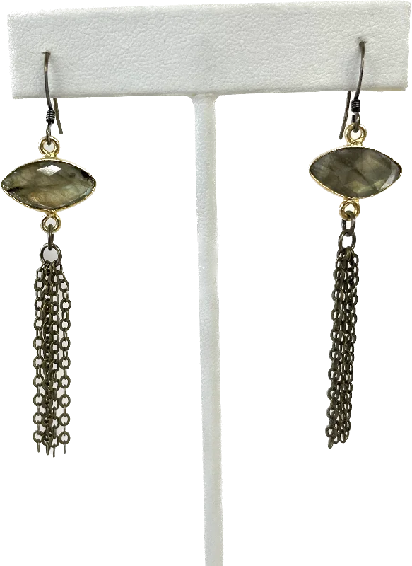 Drop Earrings for Anniversary -Labradorite Marquis Tassel Earrings