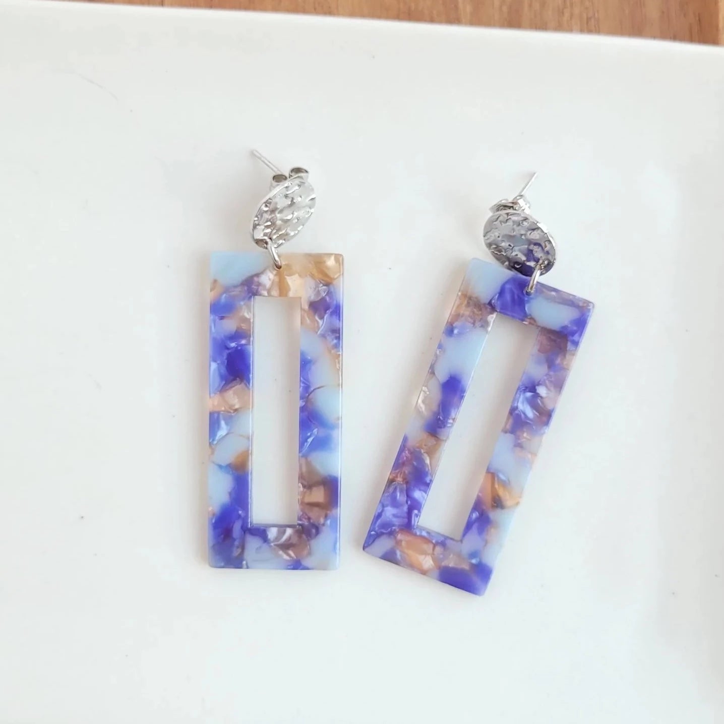 Maximalist Drop Earrings for Bling -Vivian Acrylic Earrings