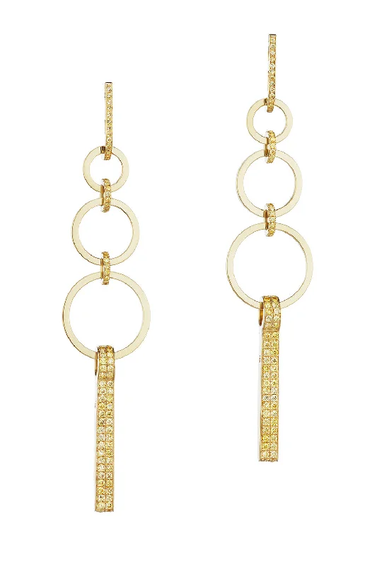 Drop Earrings with Filigree Work -GATSBY PENDANT EARRINGS