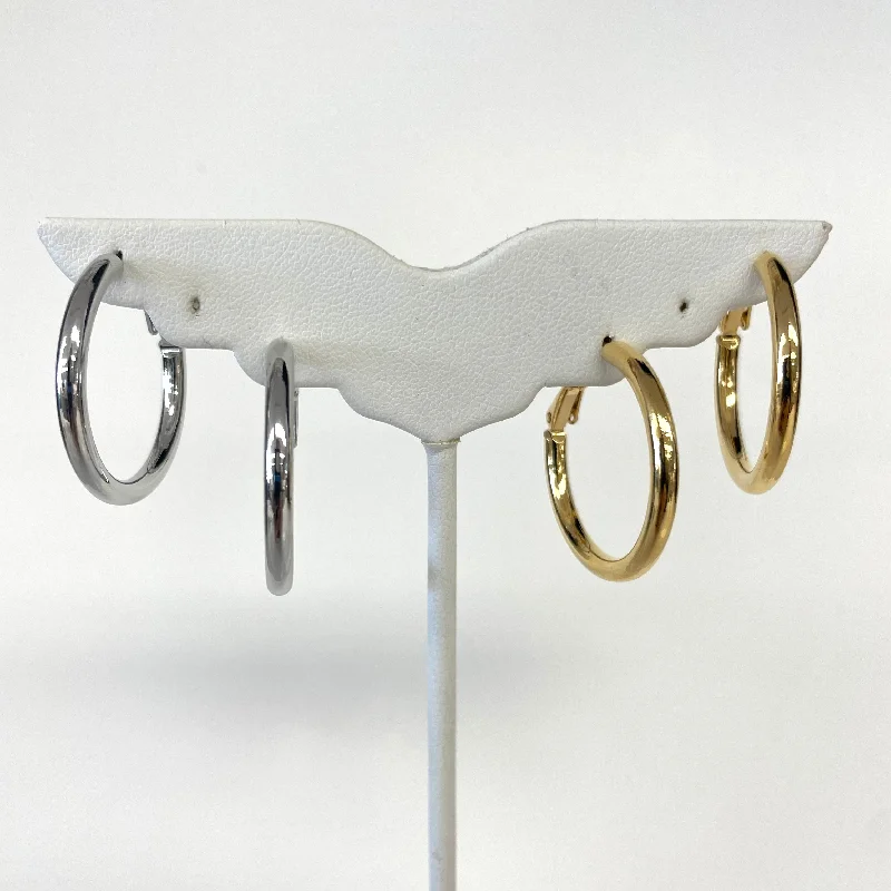 Heavy Duty Drop Earrings for Durability -Classic 1" Hoop Earrings