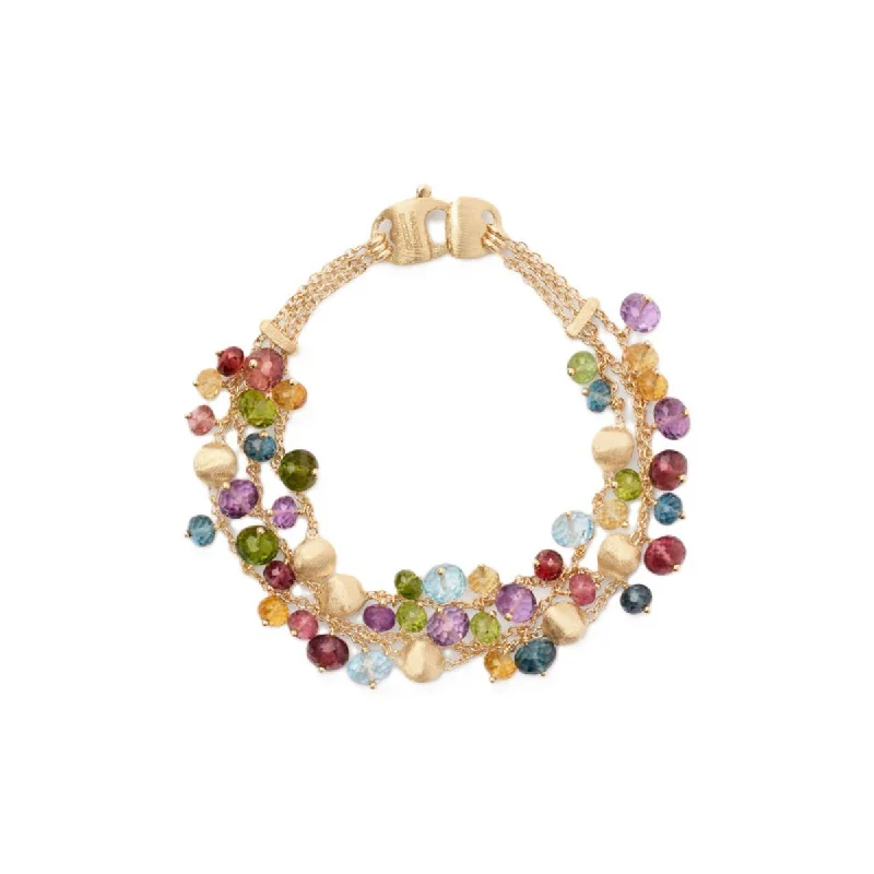 Bracelets with floral sapphire for romantic glow -Marco Bicego Africa Gemstone Double Row Bracelet