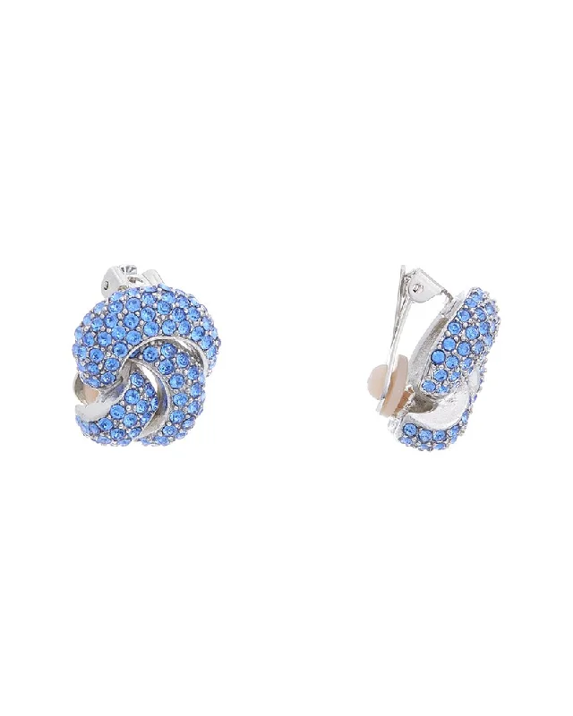 Large Drop Earrings for Statement -Oscar de la Renta Love Knot Earrings