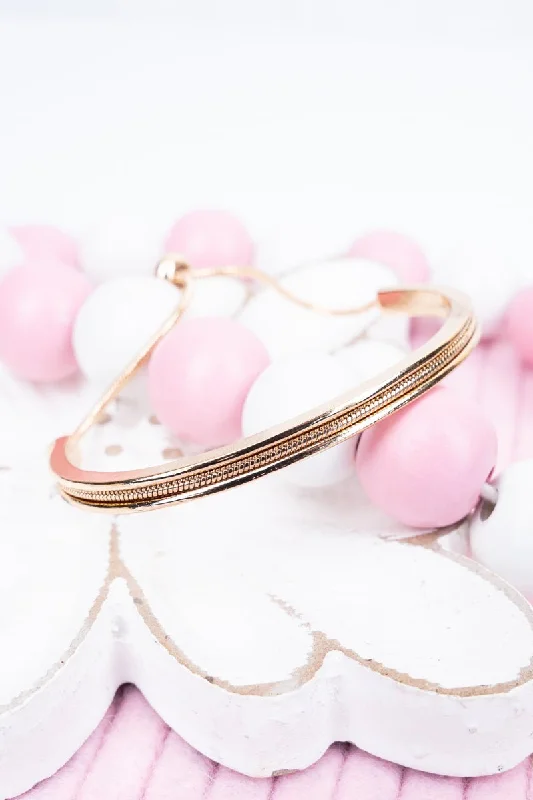 Bangles with personalized initial charm engravings -Serenade Goldtone Cuff Slider Bracelet