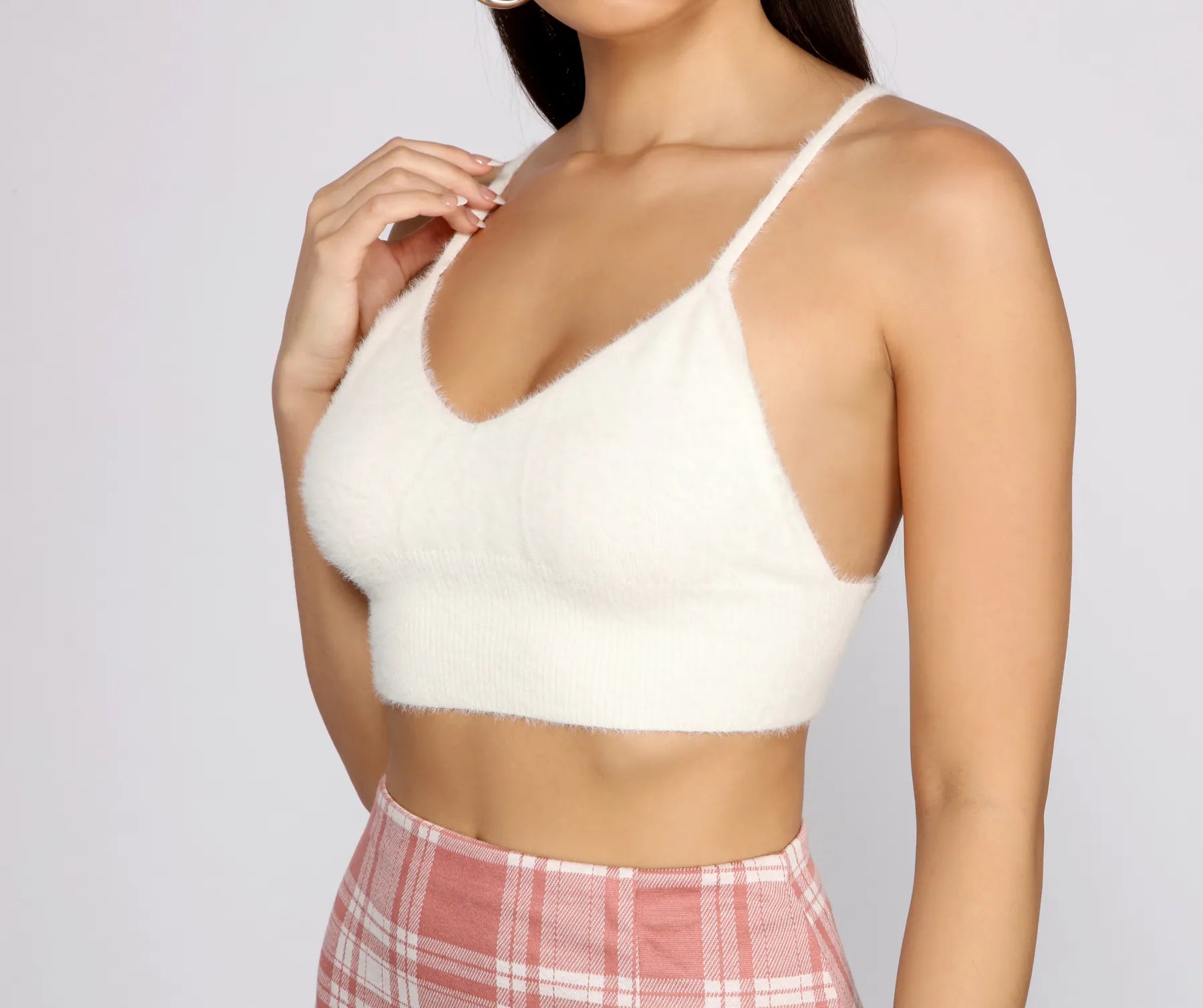 Tie-front crop top for women with adjustable knot and casual style-Chic Trendsetter Crop Top