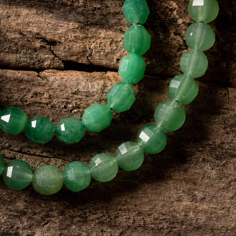 Bracelets with sleek topaz for icy shine -Green Aventurine Energy Prism Necklace or Bracelet