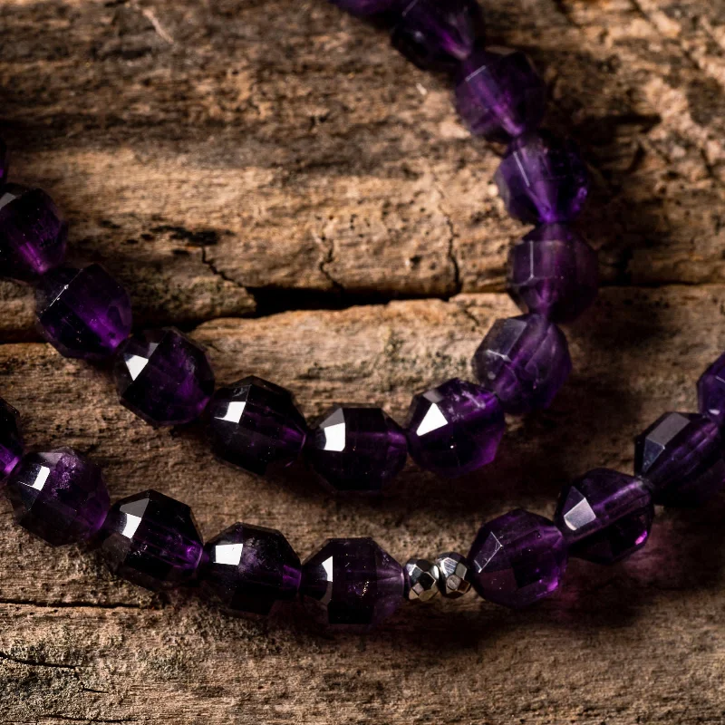 Bracelets with branch patterns for nature flair -Amethyst Energy Prism Necklace or Bracelet